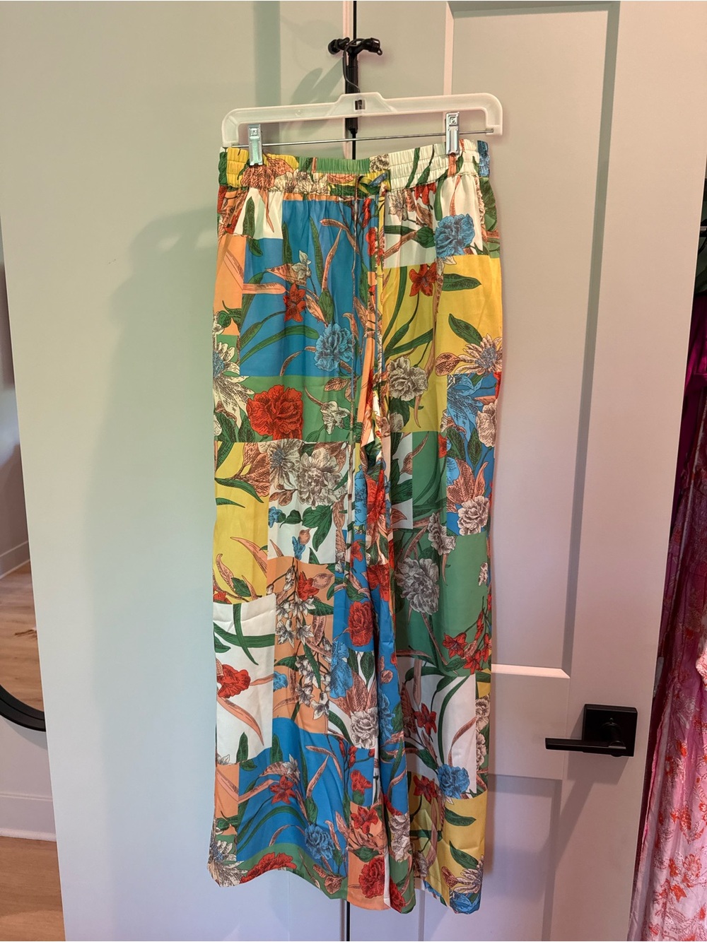 Current Air Multi-Color Floral Wide Leg Pants
